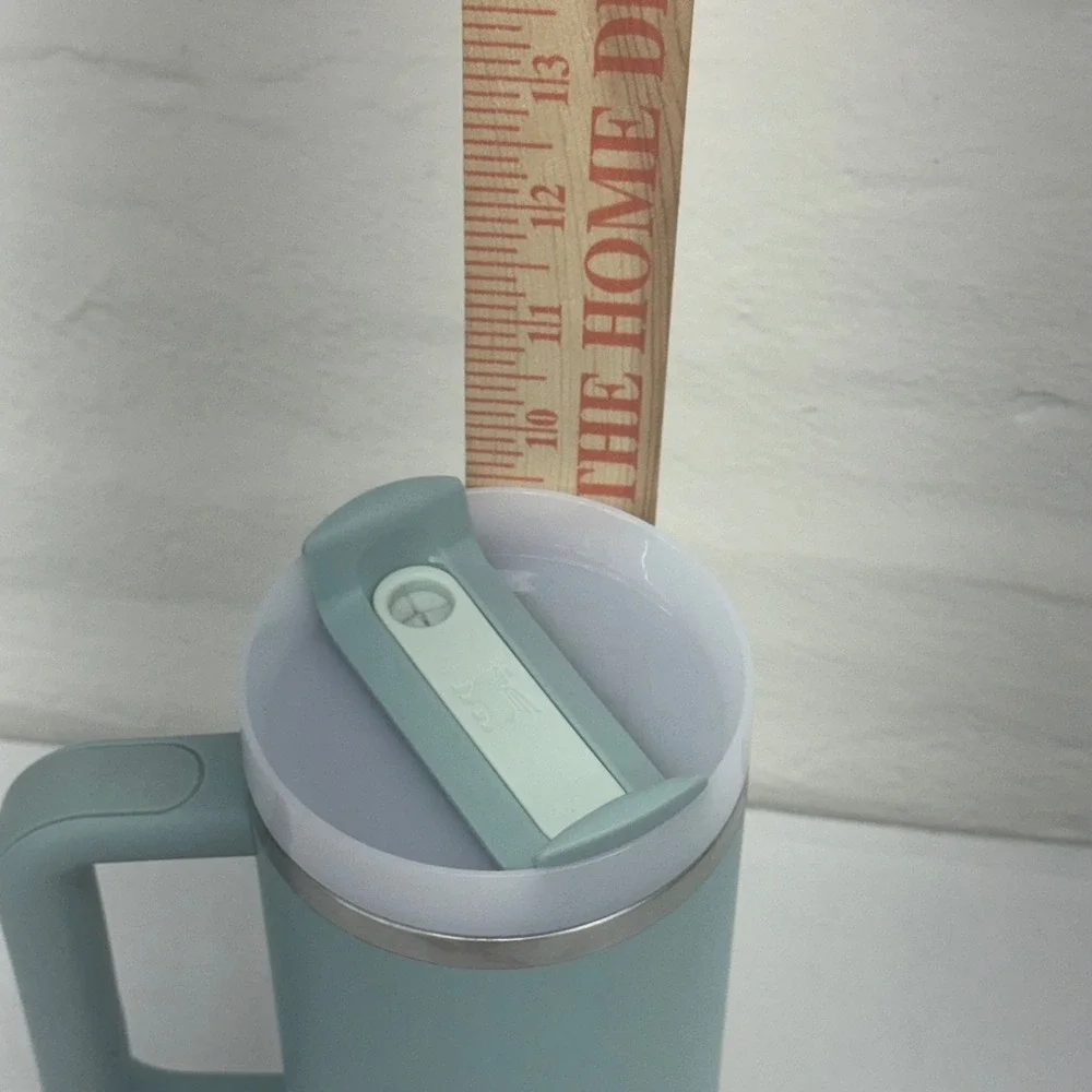 Stanley Tumbler 30oz Seafoam Green Travel Mug With Lid no straw - Picture 6 of 6
